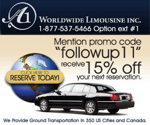 Request you Limo or Town Card with A1 World Wide Today!